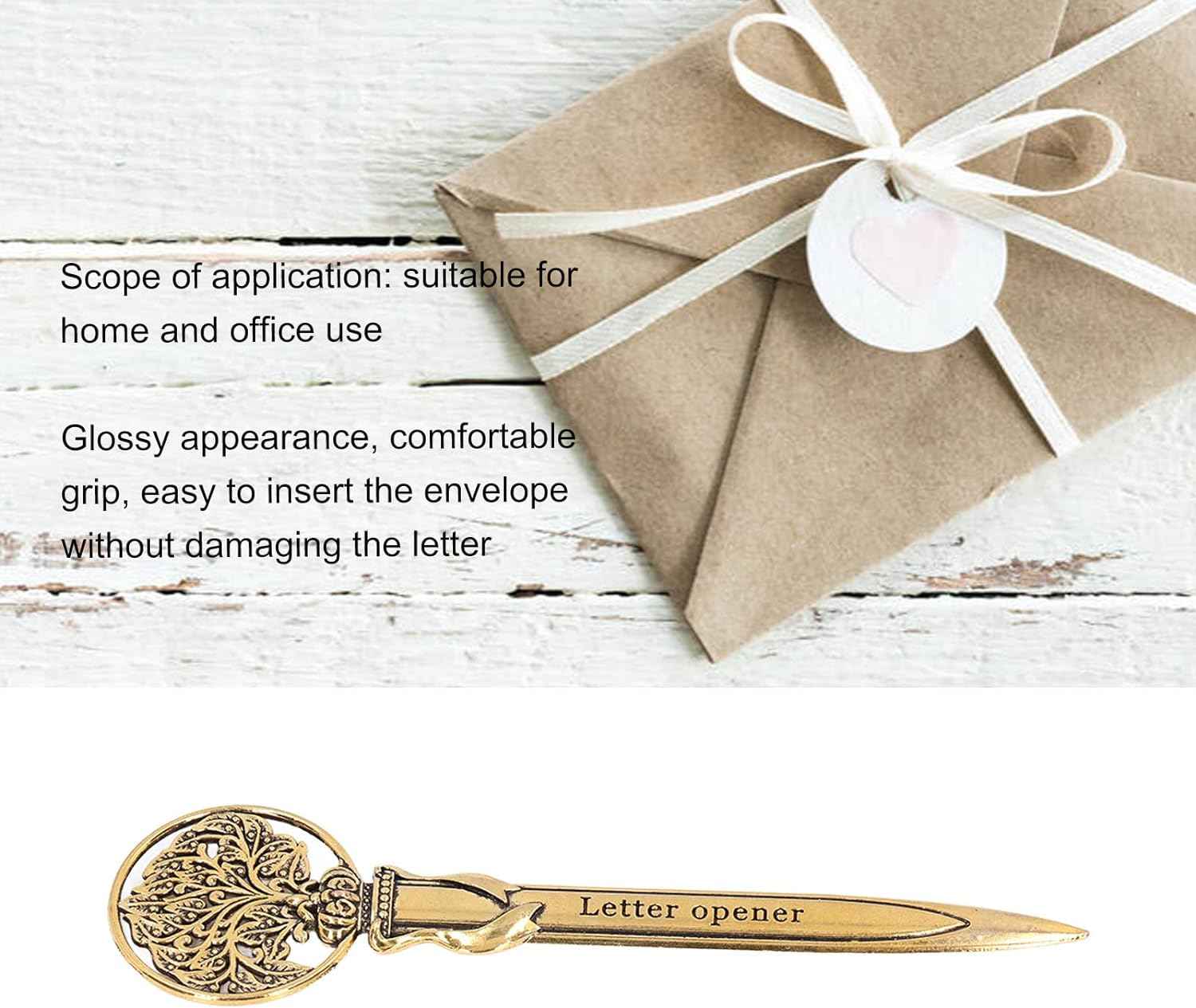 3pcs Retro Letter Opener Knife Compact Portable Envelope Slitter