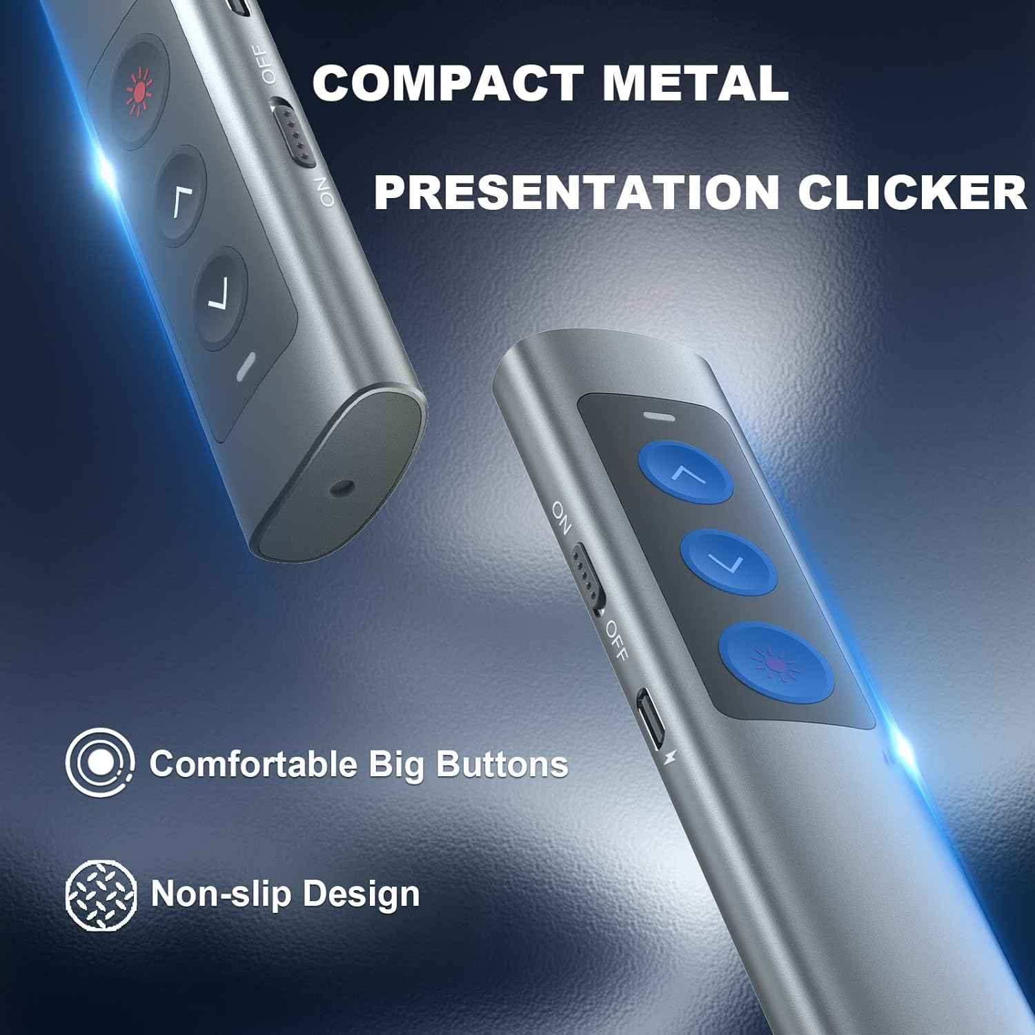 Rechargeable Green Laser Pointer Presentation Clicker for Laptop PowerPoint