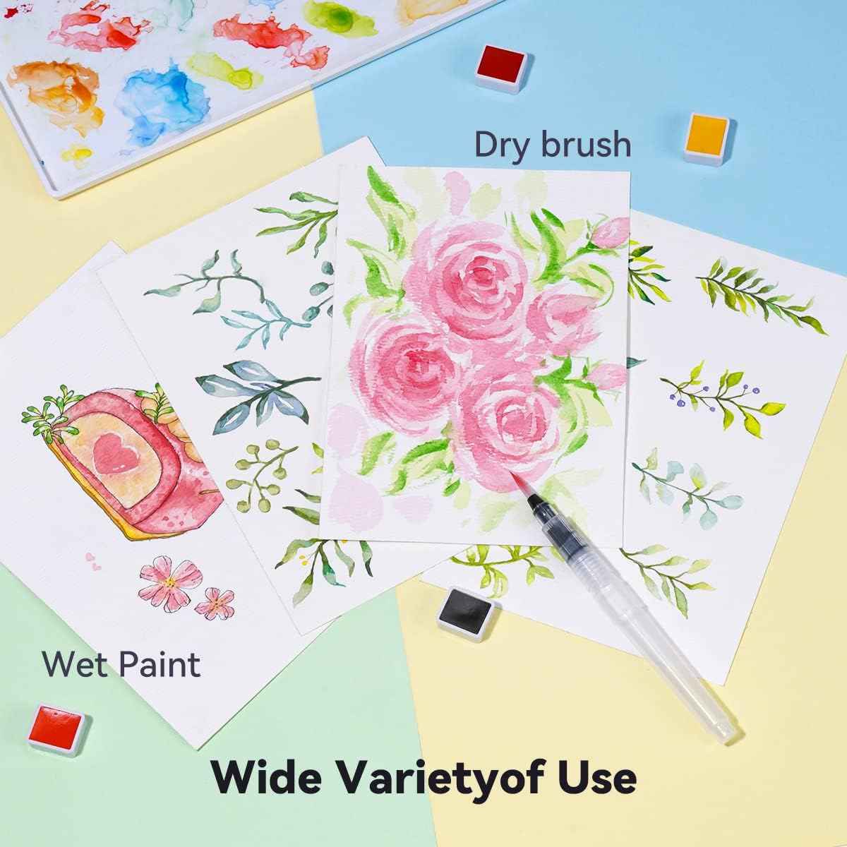 Meiliang Watercolor Paint Set,36 Vivid Colors,with Watercolor Brush