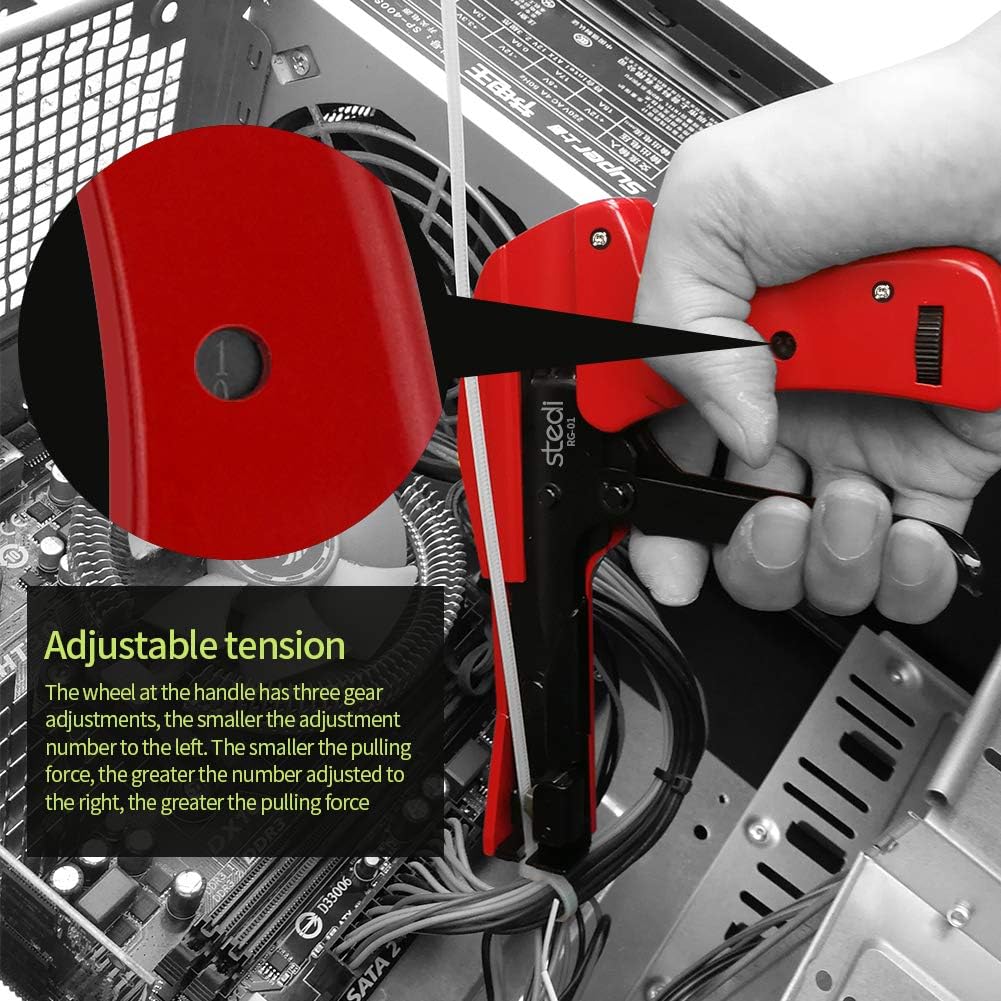 Stedi Cable Tie Gun for Cut Plastic Nylon Ties 6.3 Inches