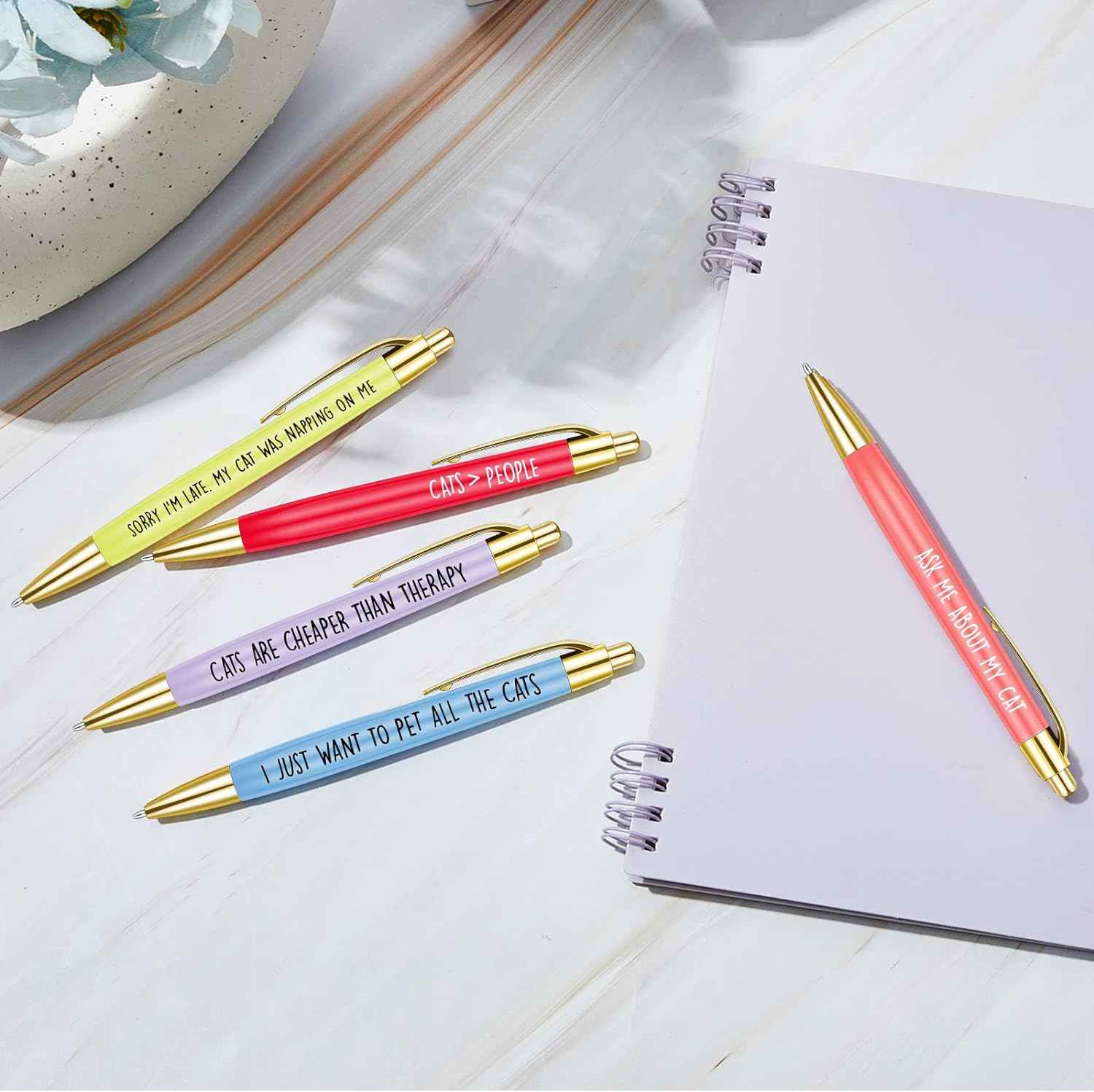 10pcs Cat Lovers Ballpoint Pen Set