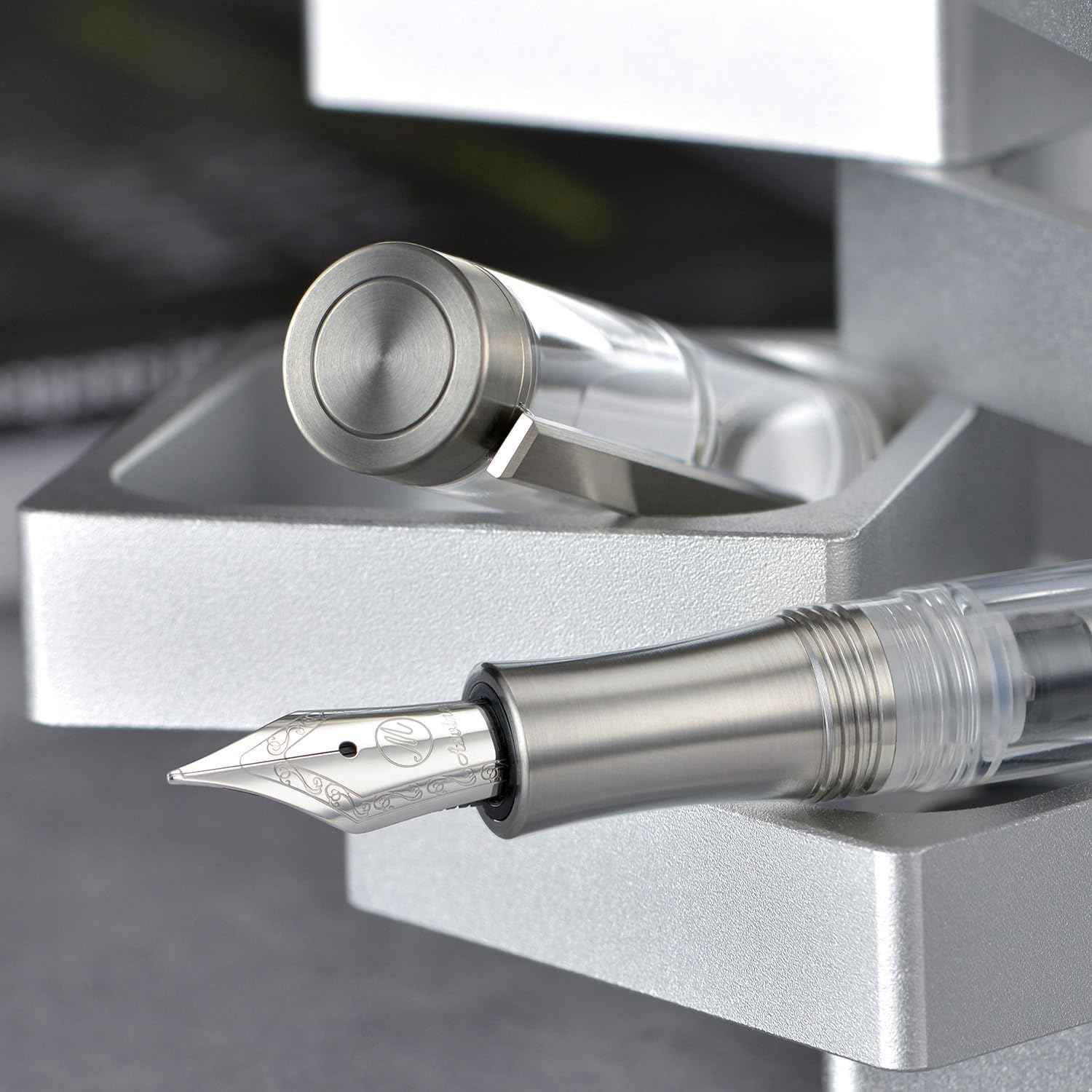 Asvine V200 Titanium Fountain Pen Vacuum Filling Iridium Nib