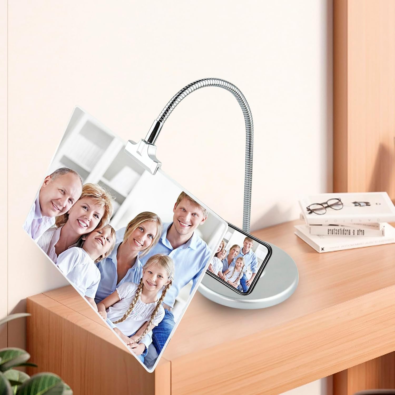4X Magnifying Glass with Stand, 10"x6" Flexible Gooseneck