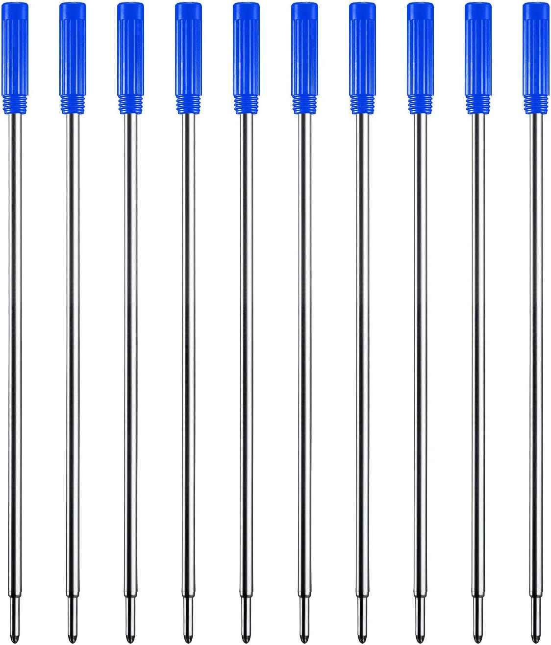 10pcs Black Ink Refills,Replaceable Pen Refills,1mm Medium Tip 116mm Blue