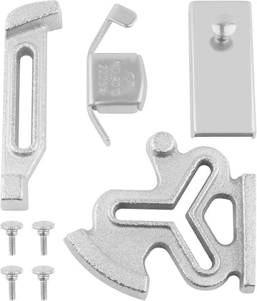 Guía magnética de costura de metal con forma de flor de ciruelo e incluye tornillos