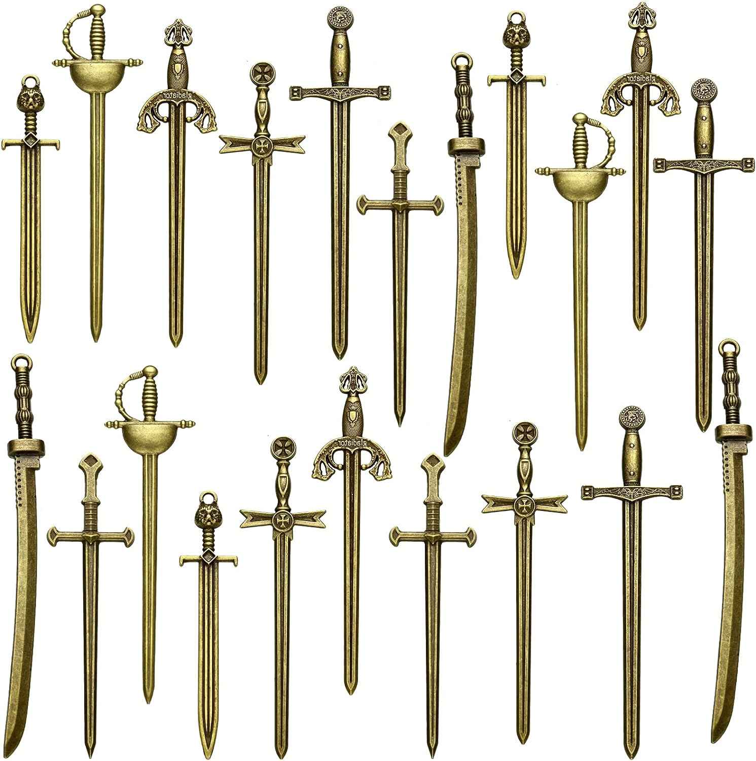 Antique Swords Knife Bookmarks 21 Pack Bronze
