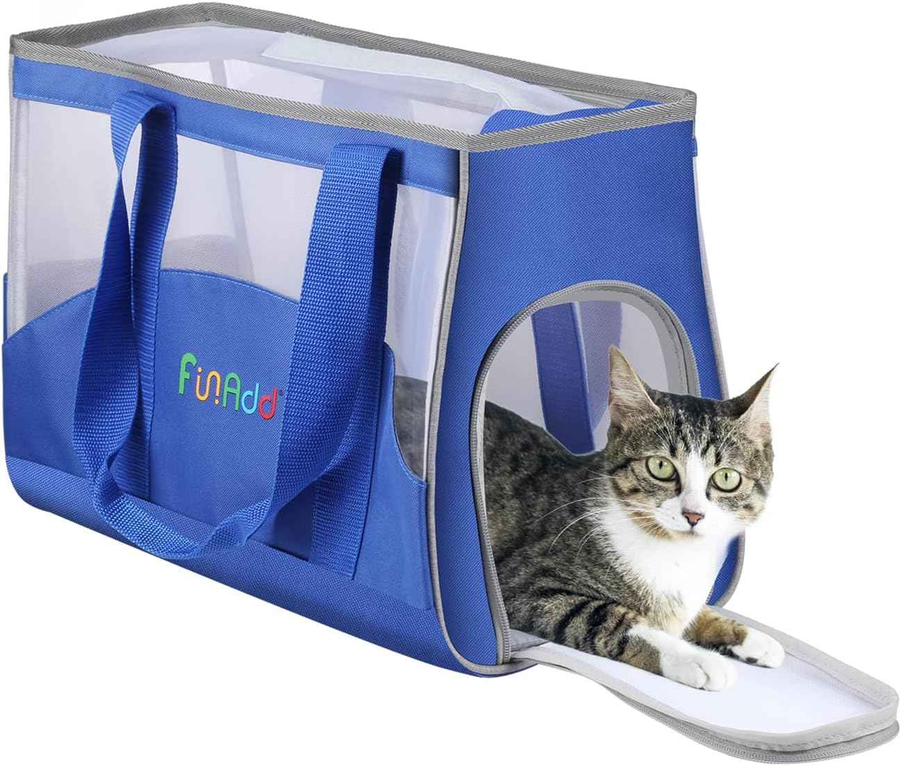 FunAdd Pet Pet Carrier,Airline Approved,for Small Dogs and Cats Blue