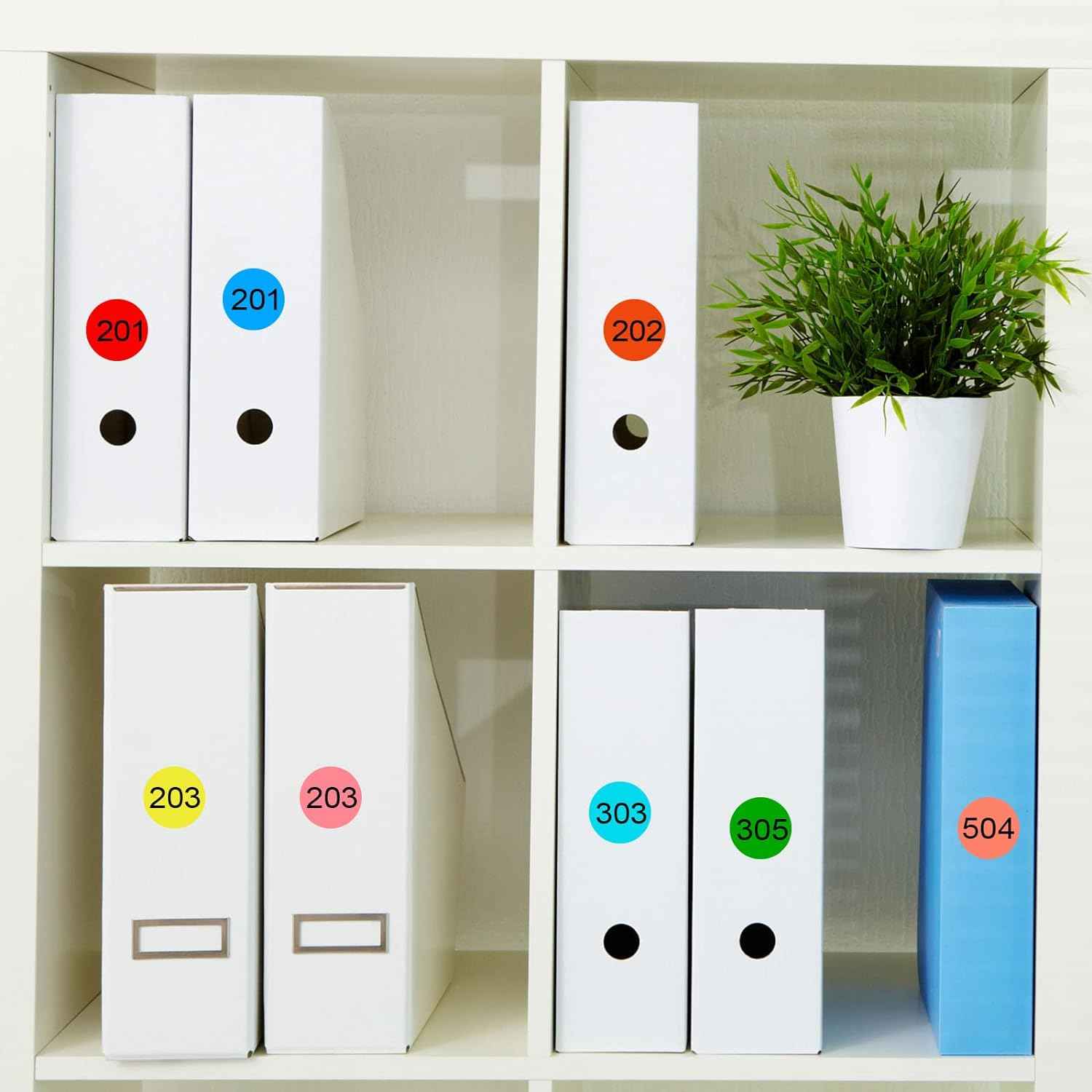 1400pcs 10 Color Dot Stickers Circle Coding Labels