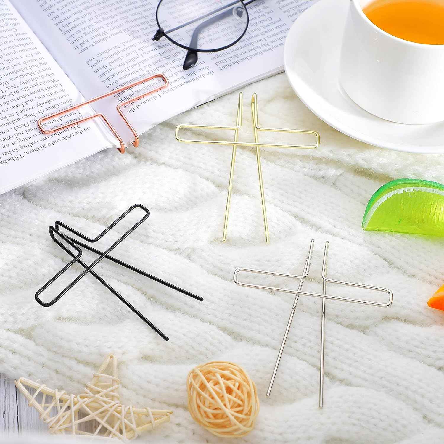 Music Book Metal Clip Book Page Holder for Reading 4 Colors
