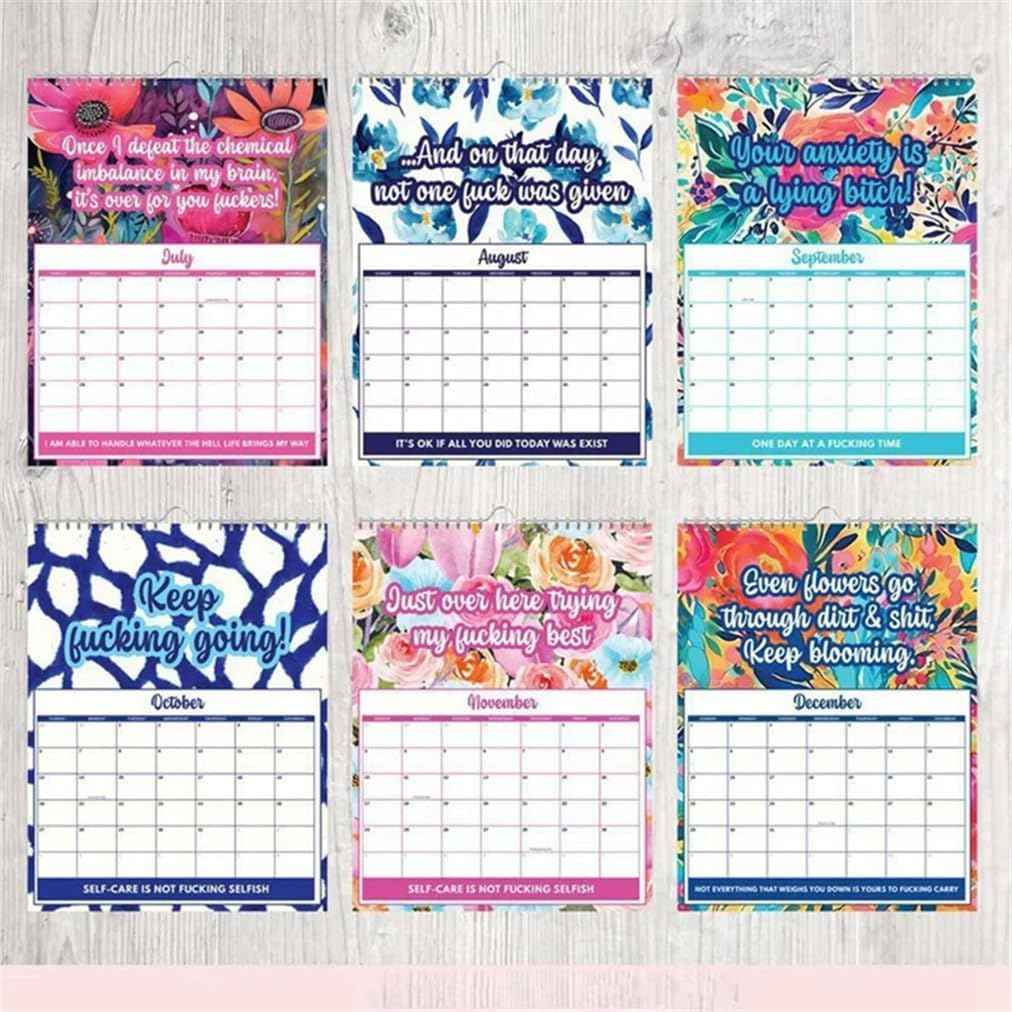 2024 'Fuck It' Calendar Monthly Planner with Funny Swear Words