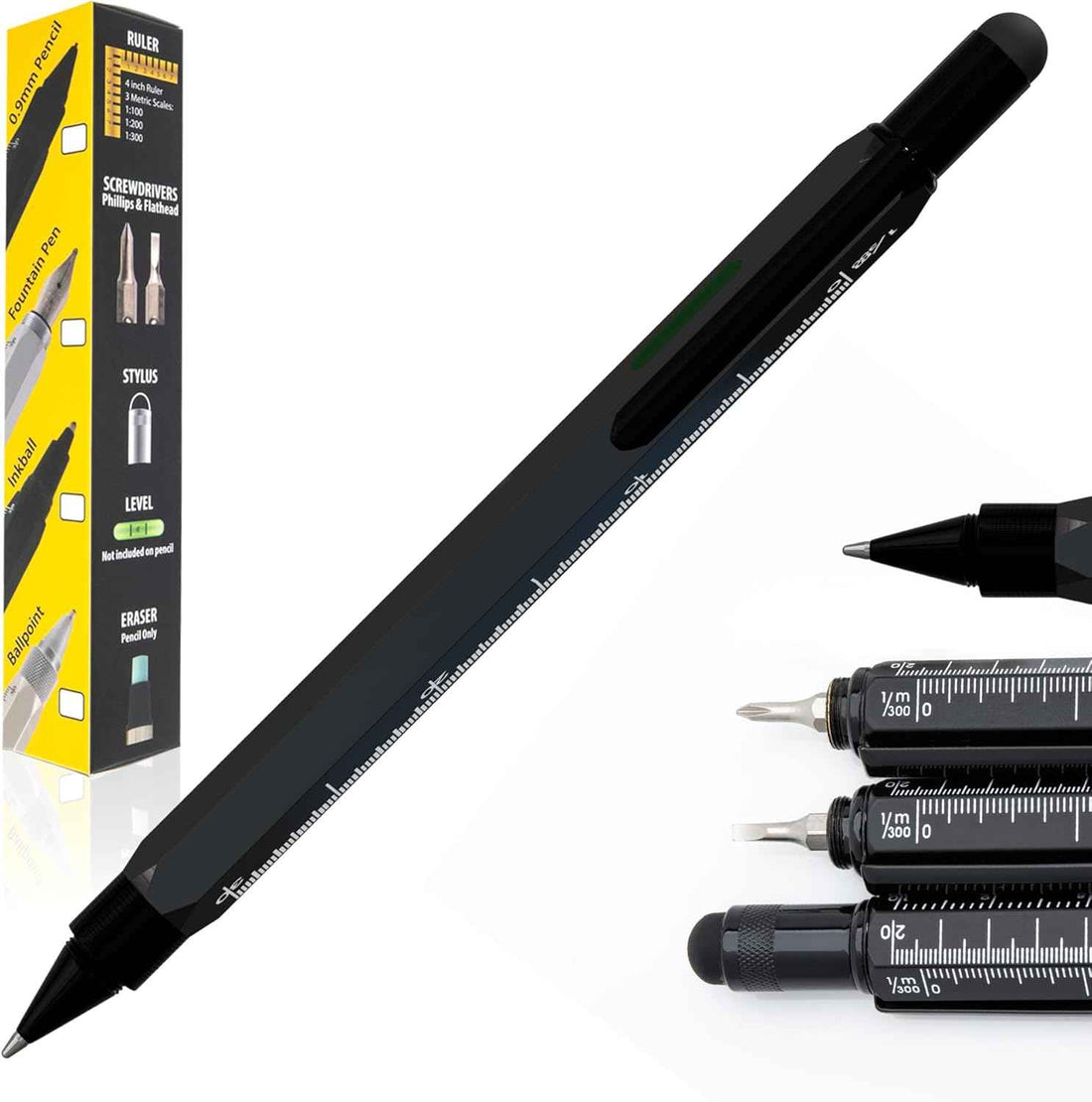 MONTEVERDE USA 9in1 Tool Ballpoint Multi Pen Silver