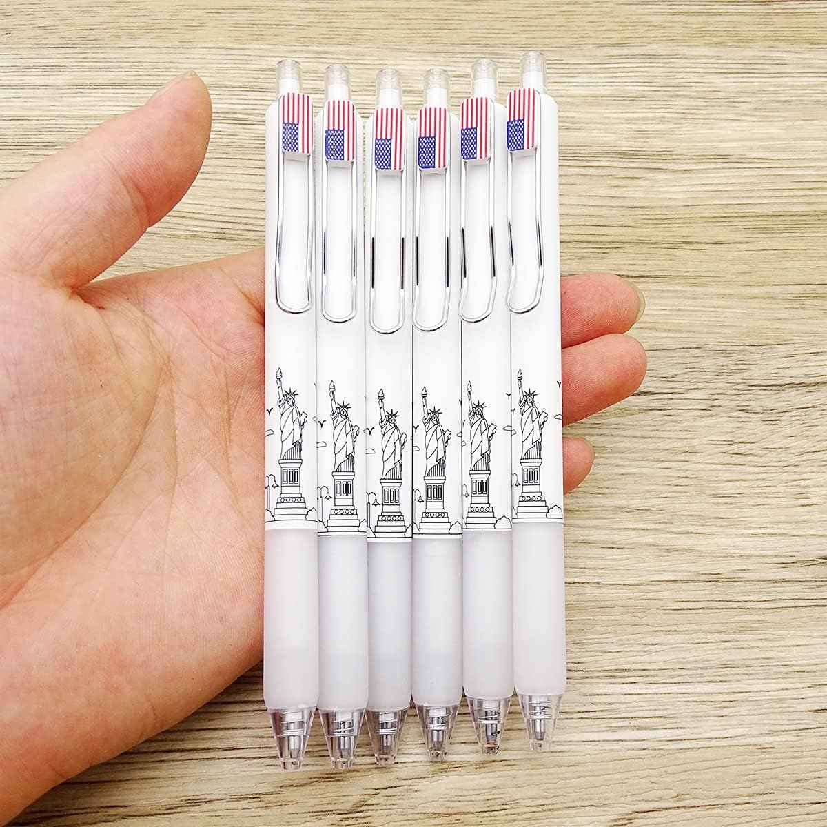 COLNK Retractable Gel Pens 0.5 Black Ink Writing Pen,Fine Point,12-Count
