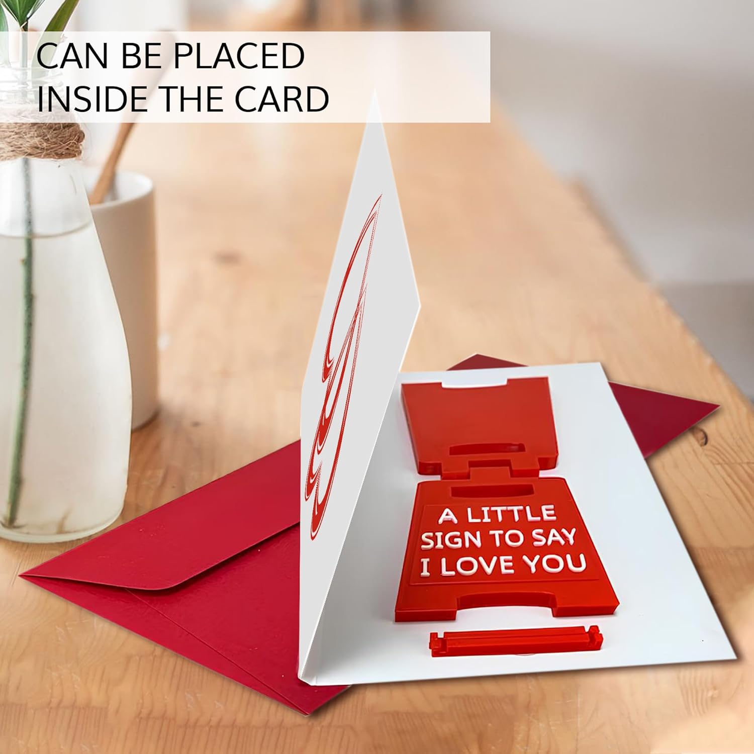 Mini Sign Valentine's Decoration Anniversary Present Love You 2 Pack