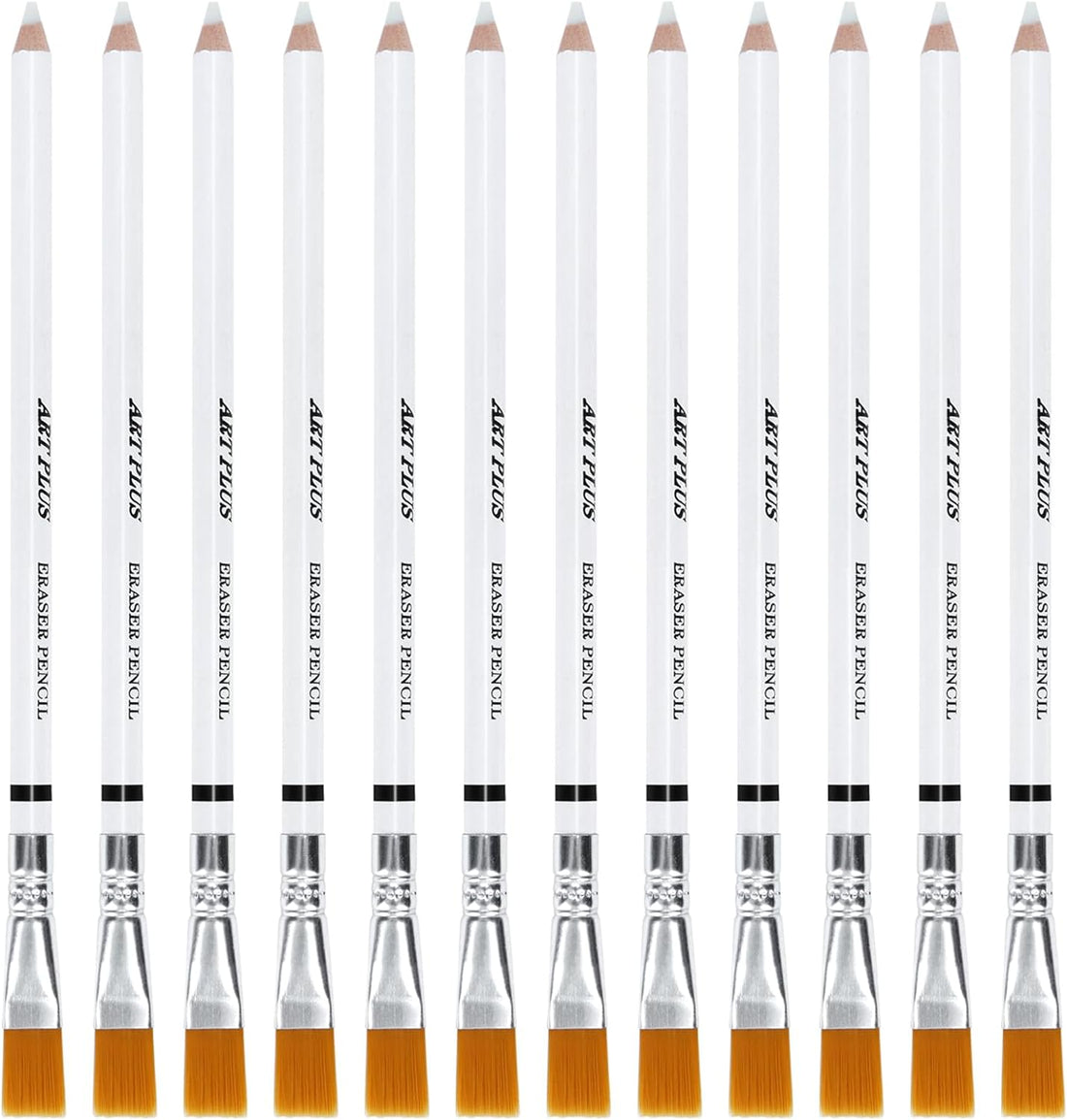 12 Pack Eraser Pencil with Brush