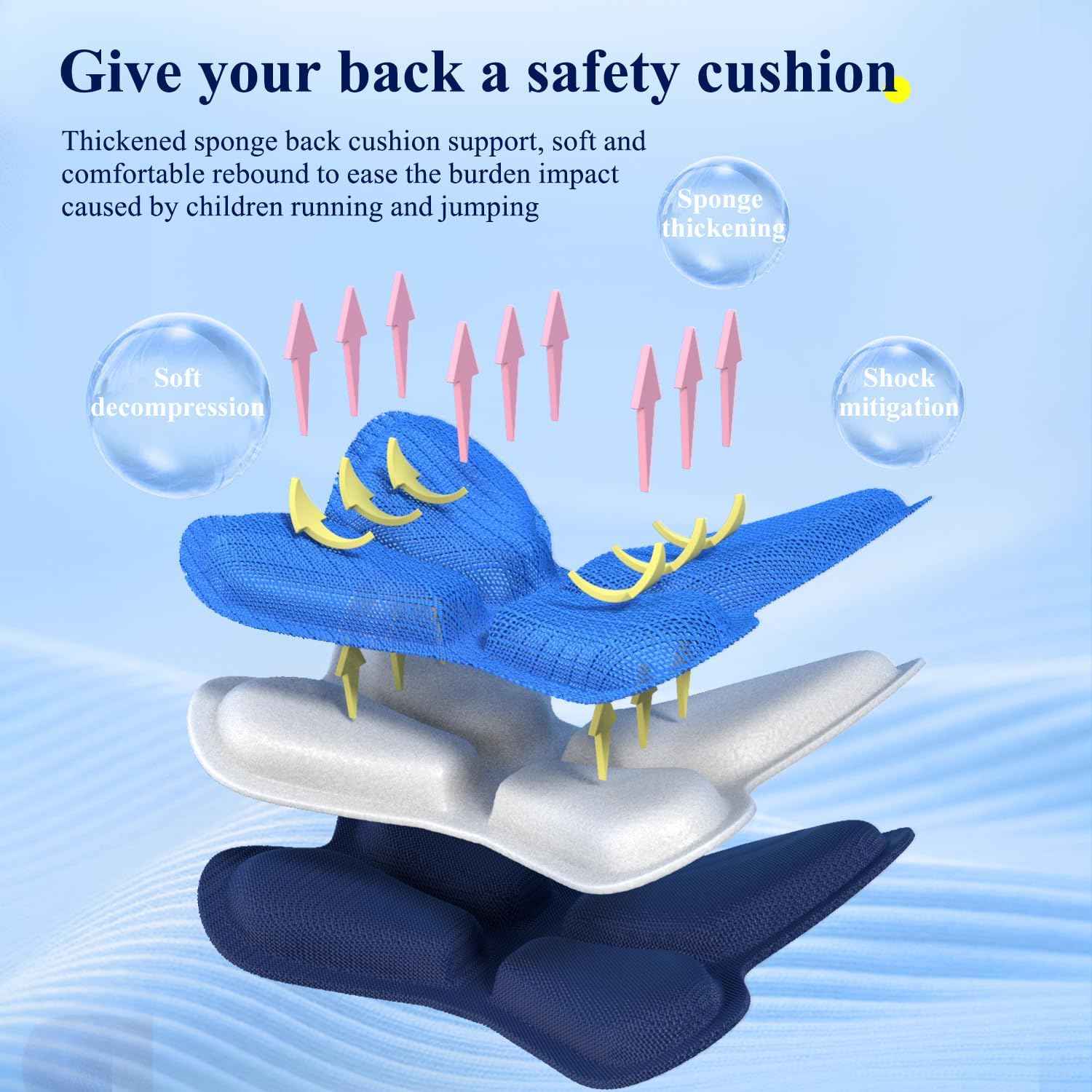 M&G Kids Large Capacity Blue Dinosaur Backpack Boys School Bag