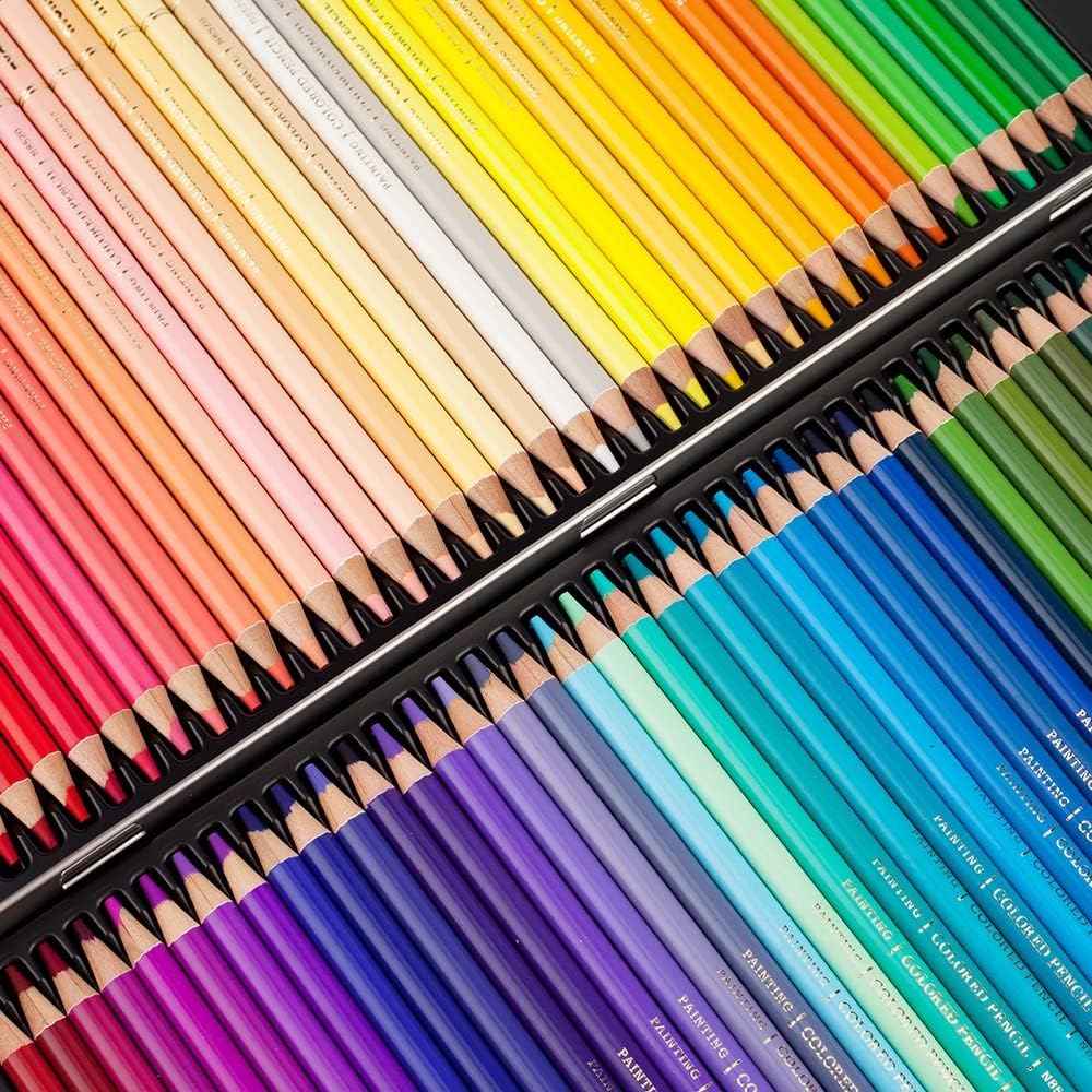 NYONI Professional 36 Colored Drawing Pencils Tin Box