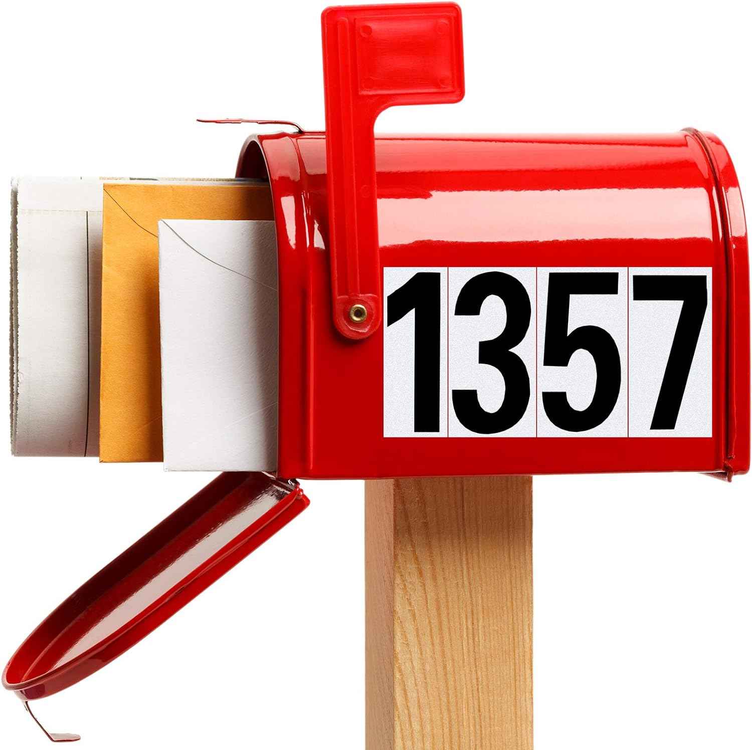 40pcs Mailbox Number 0-9 Sticker Decal Adhesive Black 3 Inch