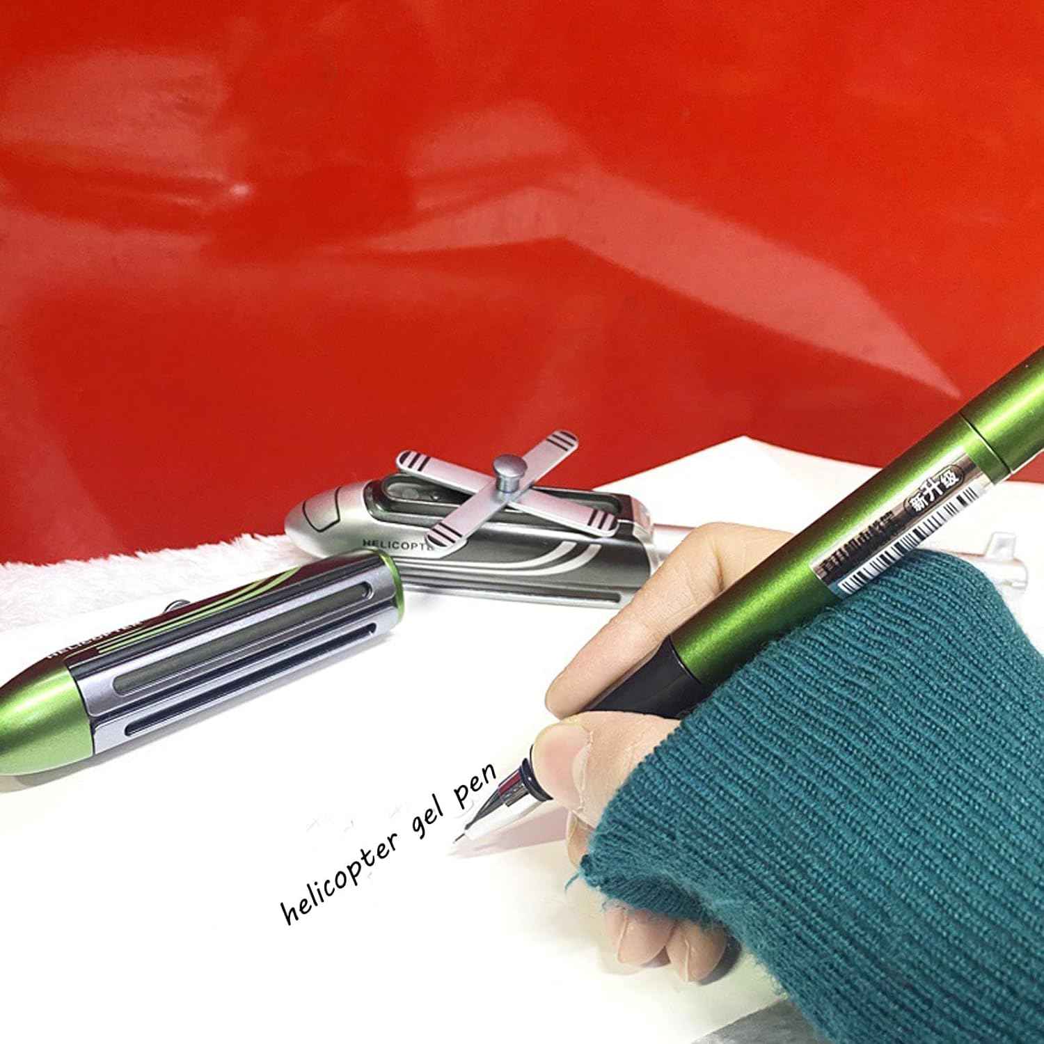6PCS Novelty Helicopter Gel Pen with 12 pcs Refills for Kids