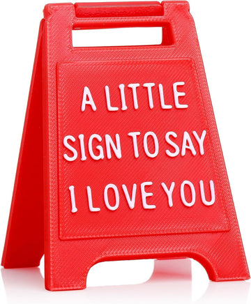 Mini Sign Valentine's Decoration Anniversary Present Love You 2 Pack