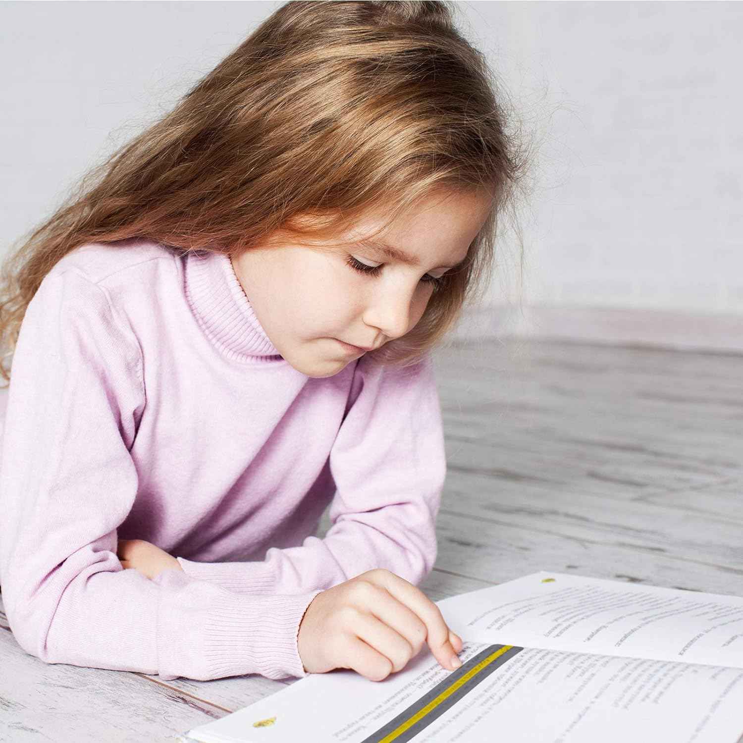 48 Pieces Guided Reading Strips Highlight Bookmarks Help with Dyslexia