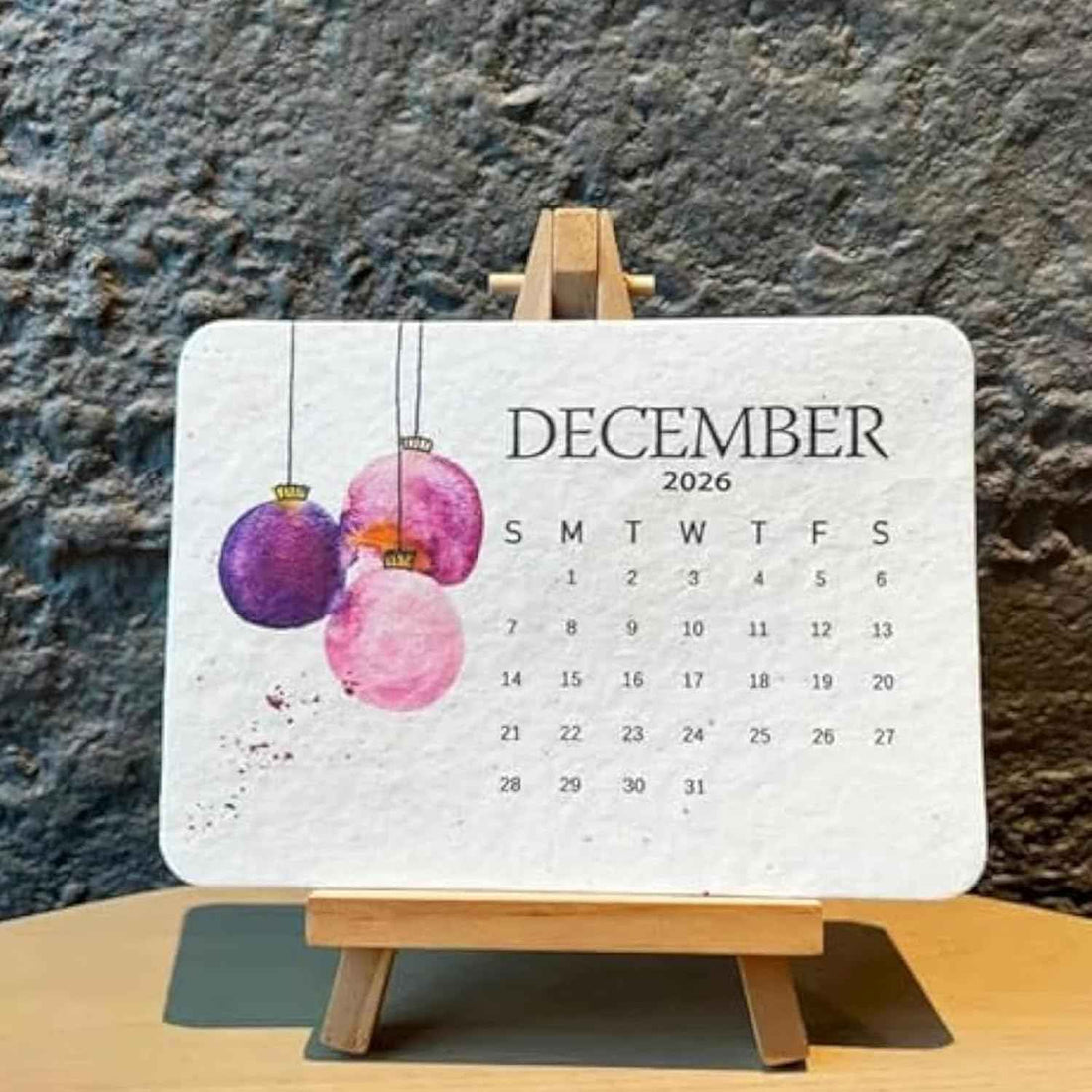 Eco-Friendly Plantable Love Seed Calendar 2026