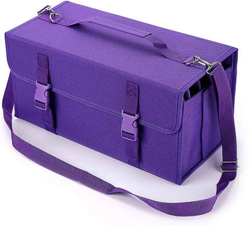 168 Slots Marker Pen Case Lipstick Organizer Purple