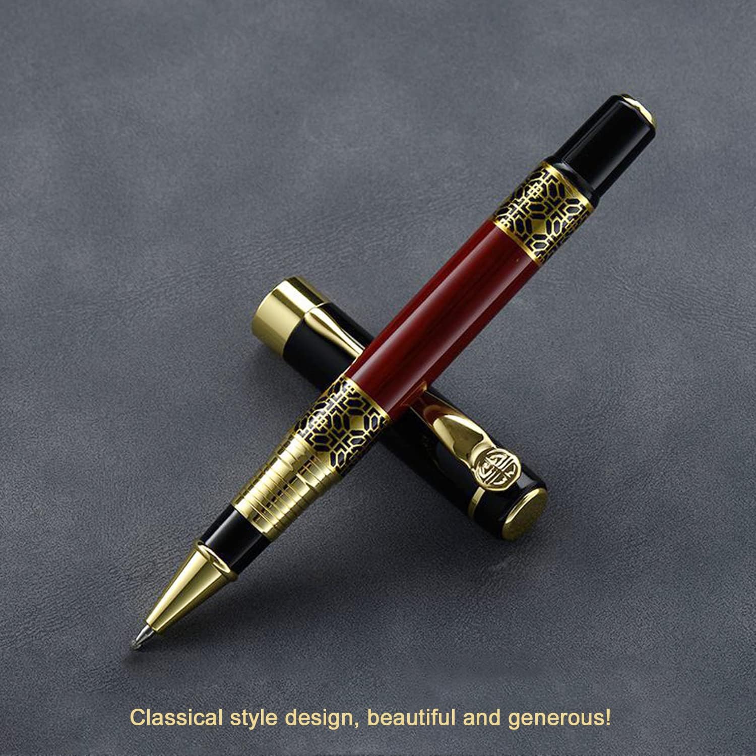 Professional Ballpoint Pen Black Ink 0.5mm with 2 Refills Gift Box