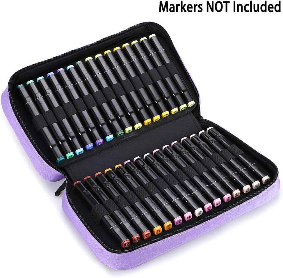 60 Slots Art Marker Pen Carrying Case Lipstick Organizer