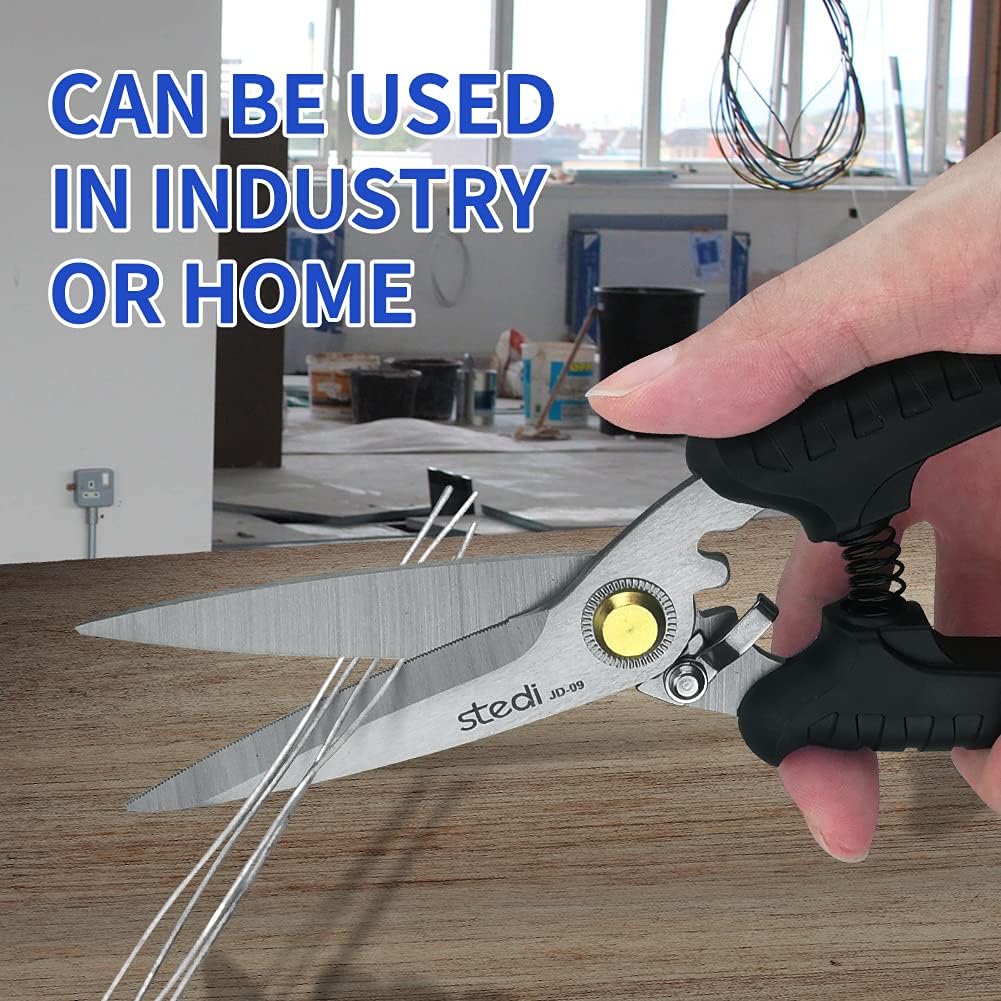 Stedi 8 inch Multipurpose Heavy Duty Scissors for Household Pruning