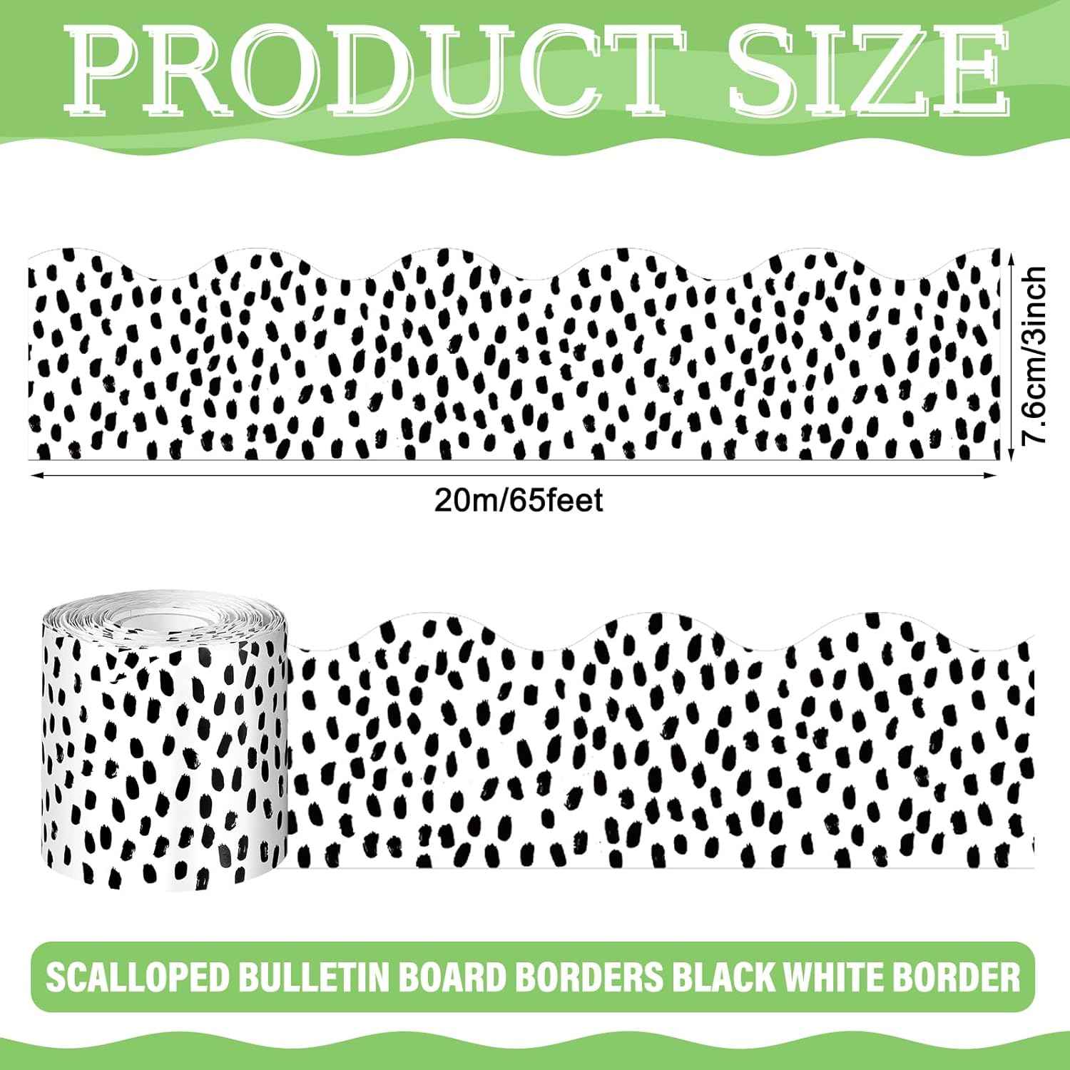 65 Feet Bulletin Board Dots Decorative Trim Borders