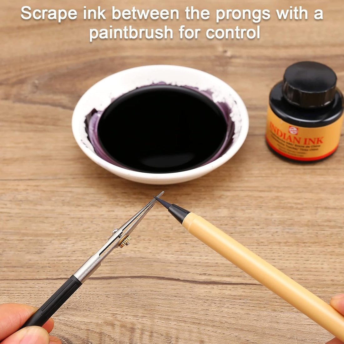 Ruling Pen for Masking Fluid,Perfect Fine Line Drawing Black