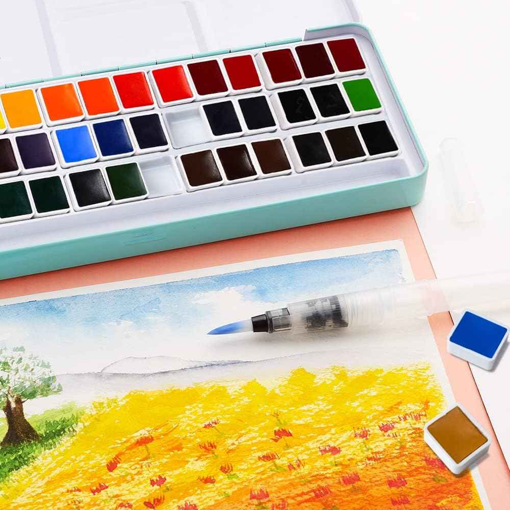 Meiliang Watercolor Paint Set,36 Vivid Colors,with Watercolor Brush