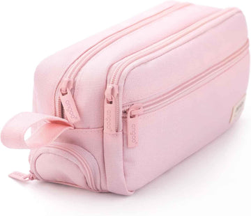Large Pencil Case High Capacity Holder Box Storage Bag Pink