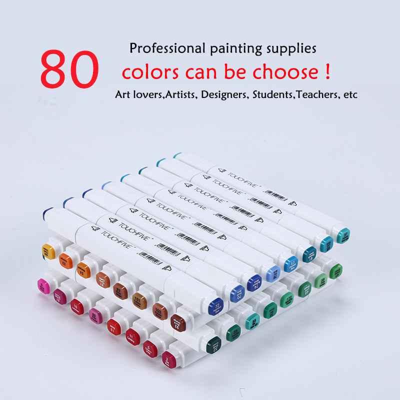 TouchFive Twin Markers 80 Color Animation Design Set