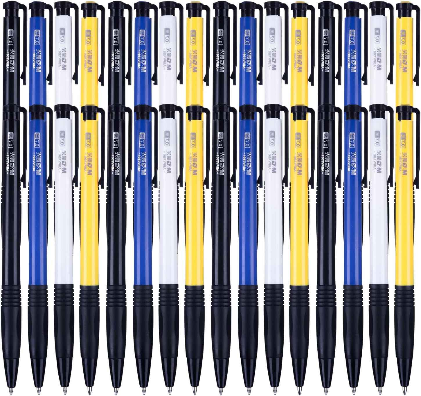 M&G 36Pcs Retractable Ballpoint Pens with Black ink 0.7mm
