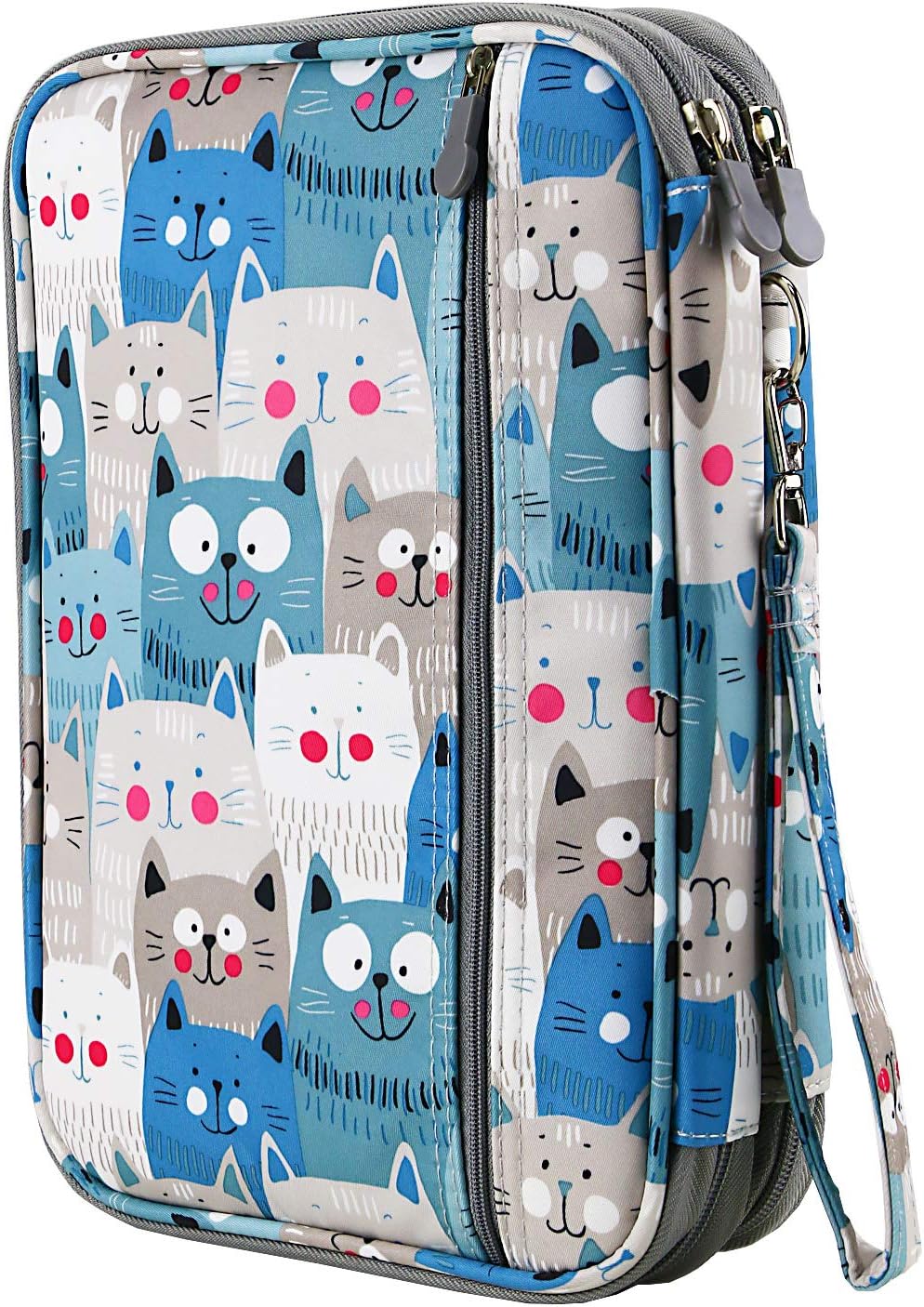 Cat Pattern 192 Slots Colored Pencil Case