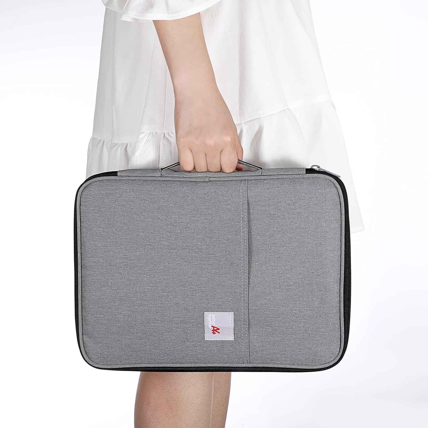 A4 Document File Bags Portfolio Organizer- Zipper Case