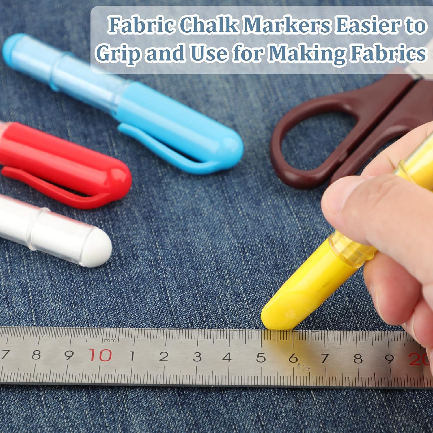 4 Color Sewing Washable Fabric Tailors Marking Chalk