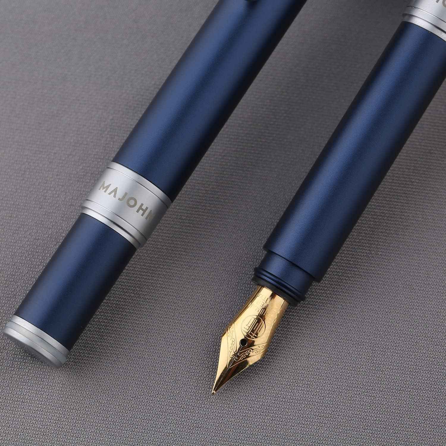 Majohn N1 Mini Fountain Pen Fine Nib,Aluminum Pocket Short Travel Pen