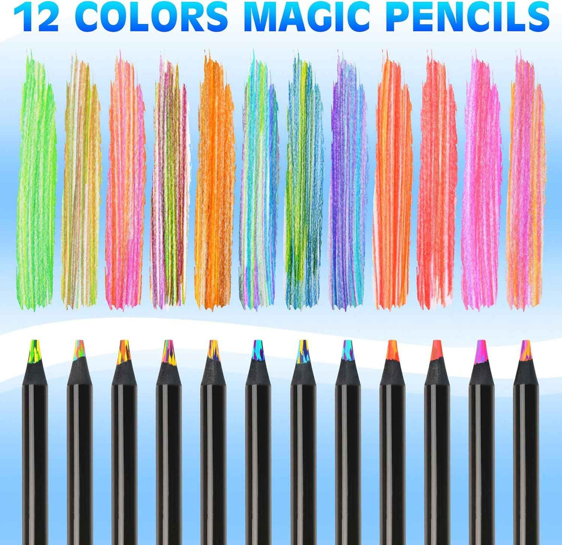 8IN1 Colored Art Pencils for Adult Coloring Drawing,12 Pack