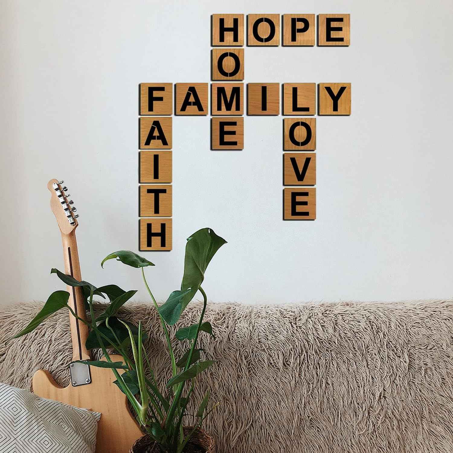 3 Inch 36PCS Reusable Plastic Letter Stencils and Numbers