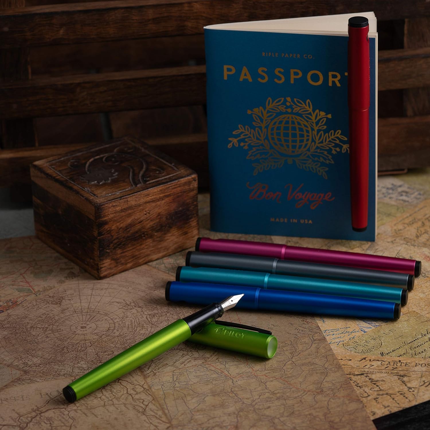 Pilot Explorer Fountain Pen - Lime - Fine Nib