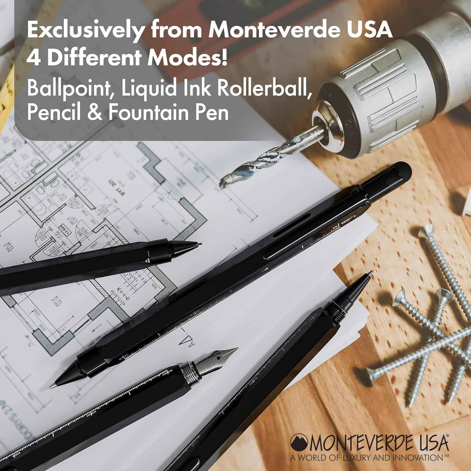 MONTEVERDE USA 9in1 Tool Ballpoint Multi Pen