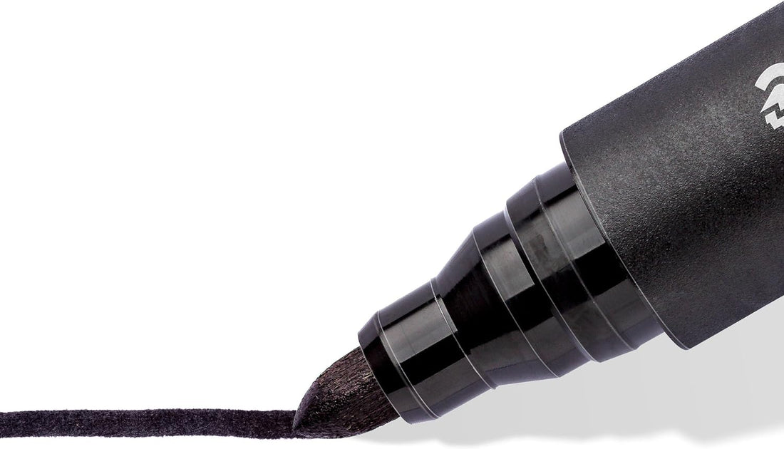 STAEDTLER 352 Lumocolor Permanent Marker Pen,2mm,4 Pack Black