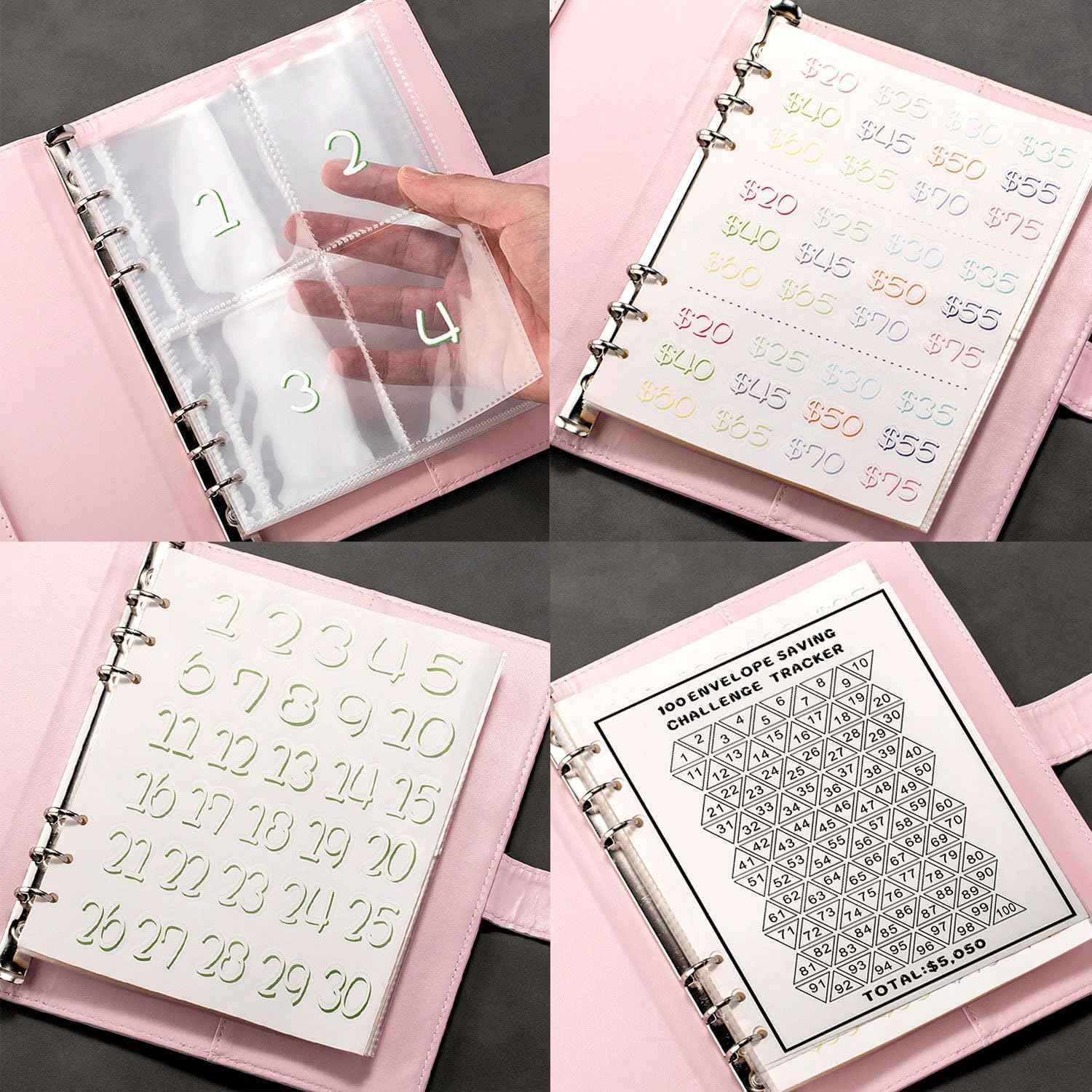 100 Day Challenge A5 Money Saving Budget Binder Black