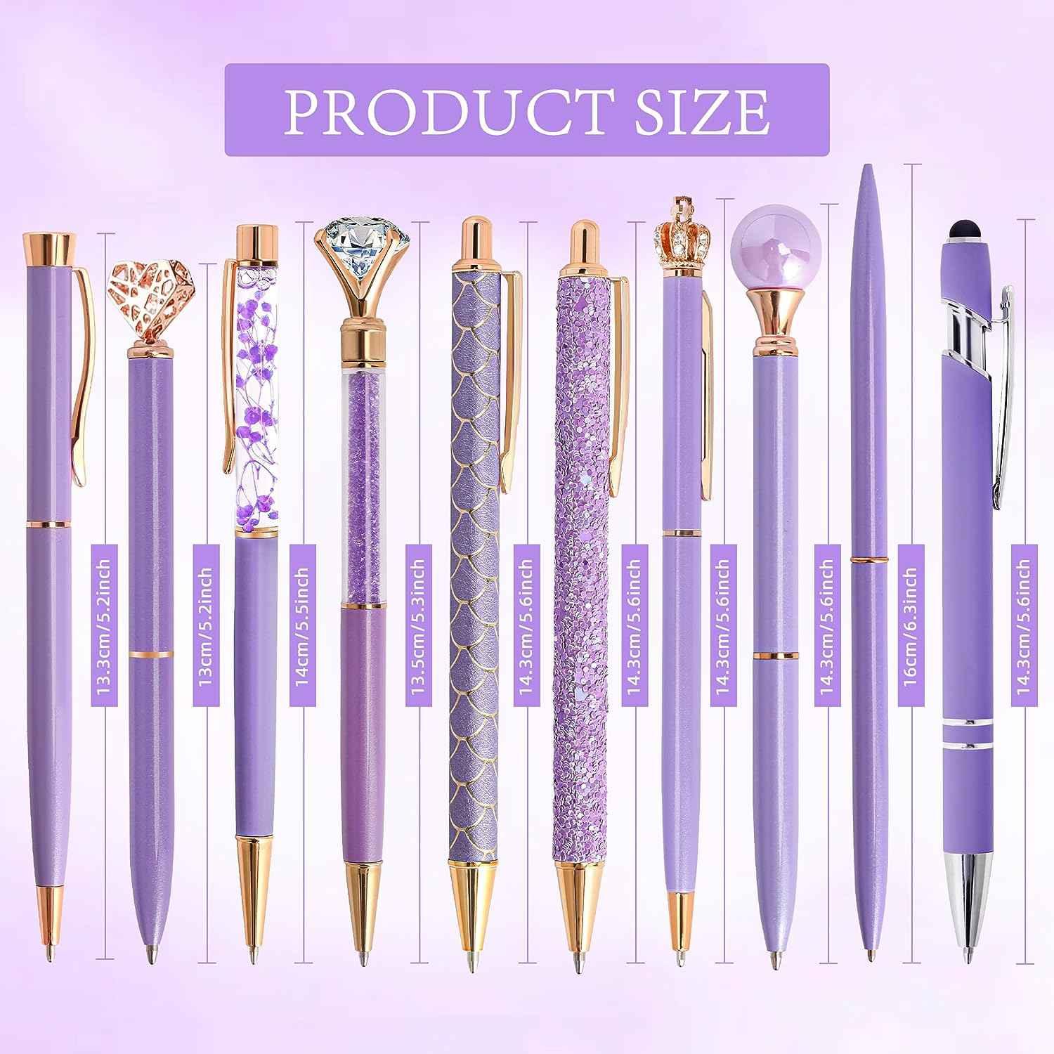 10Pcs Ballpoint Pens Set Party Favors for Kids Purple Pink Pens Gifts