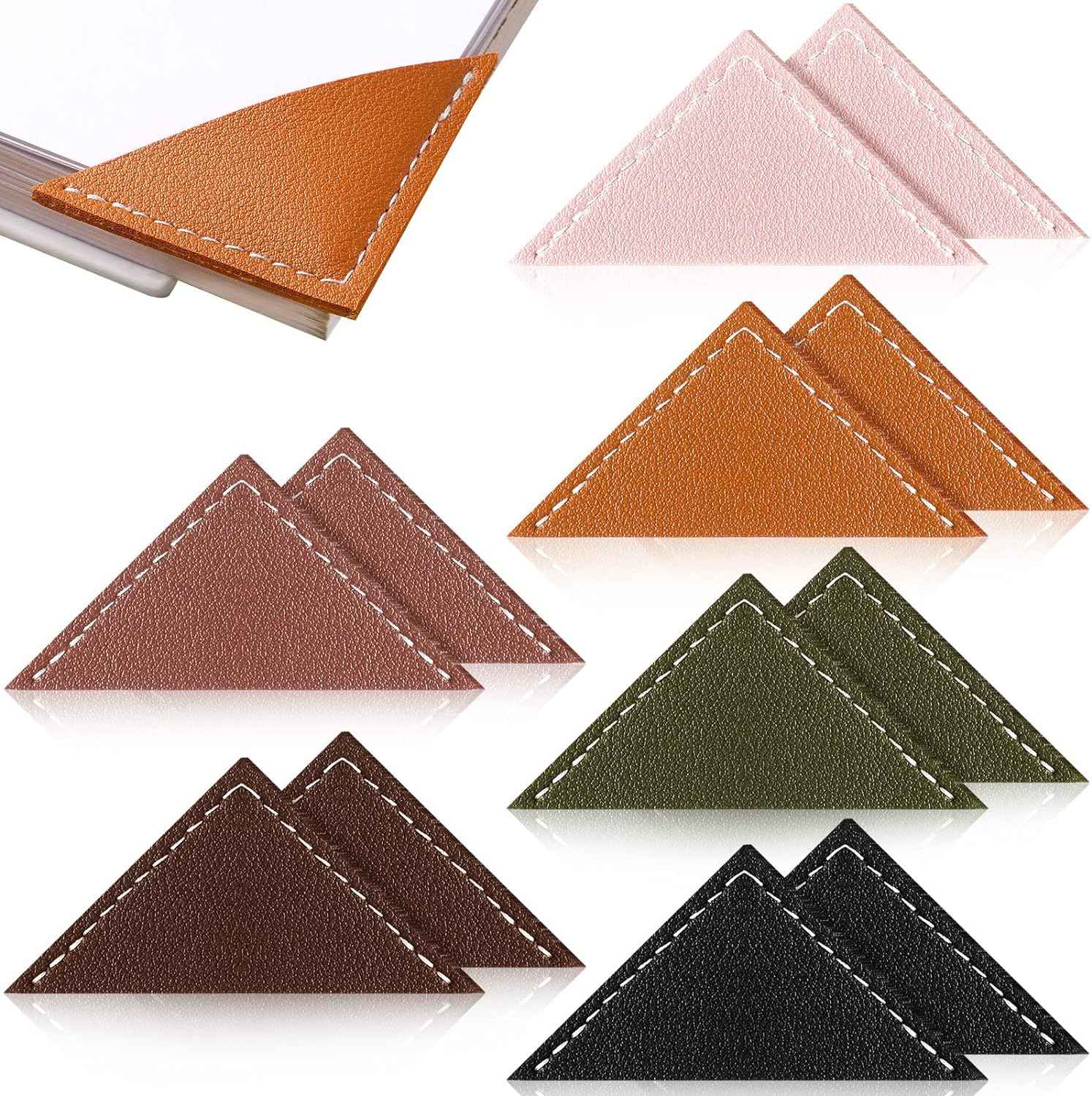 12Pcs Leather Corner Bookmarks for Women Book Lovers Gift Bible