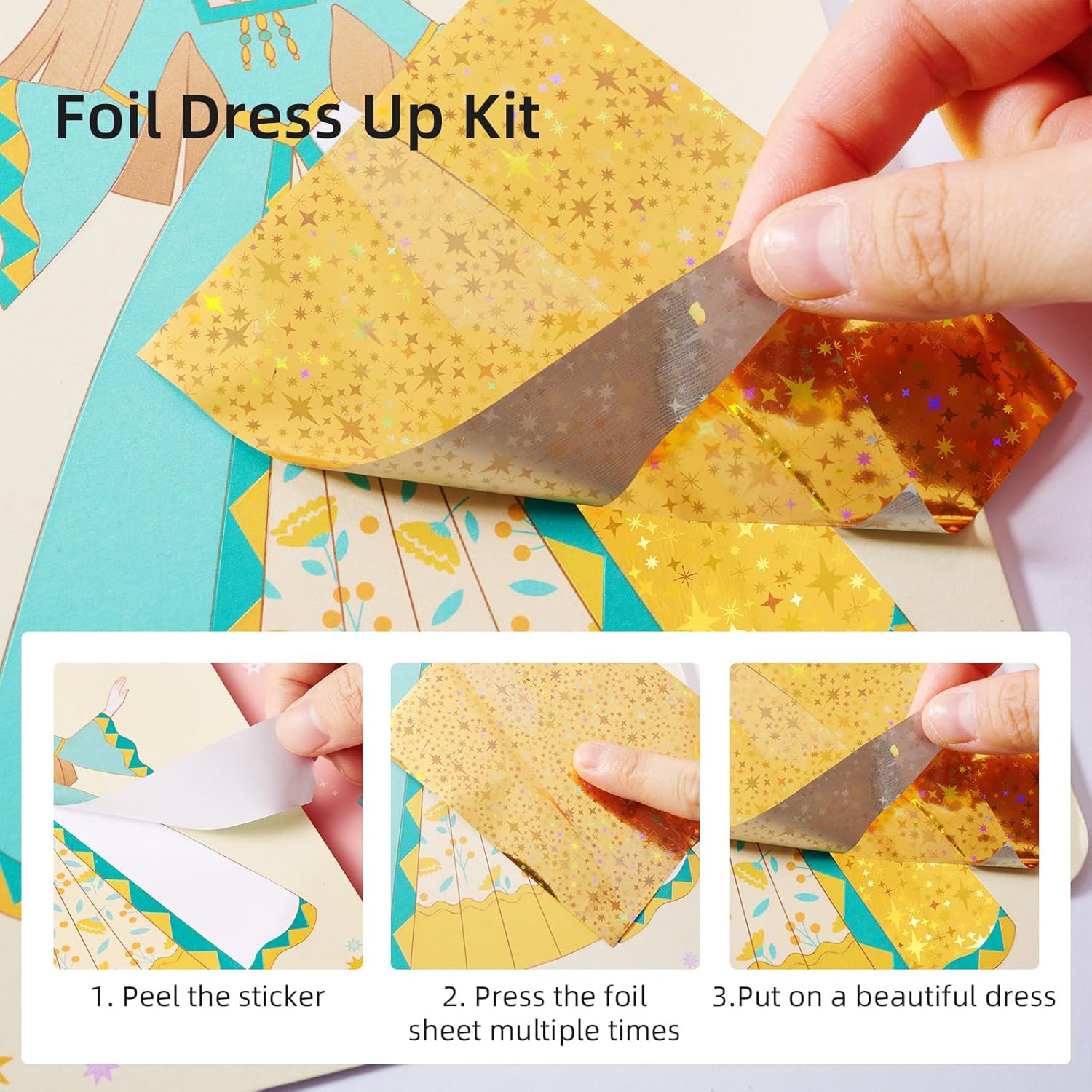 MiDeer 3-in-1 Dress Up Game Set for Girl Gift