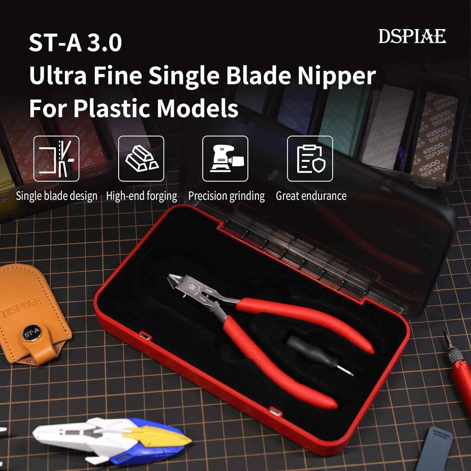 DSPIAE 4.72 Inch Ultra Fine Single-Edged Blade Nipper For Plastic Models