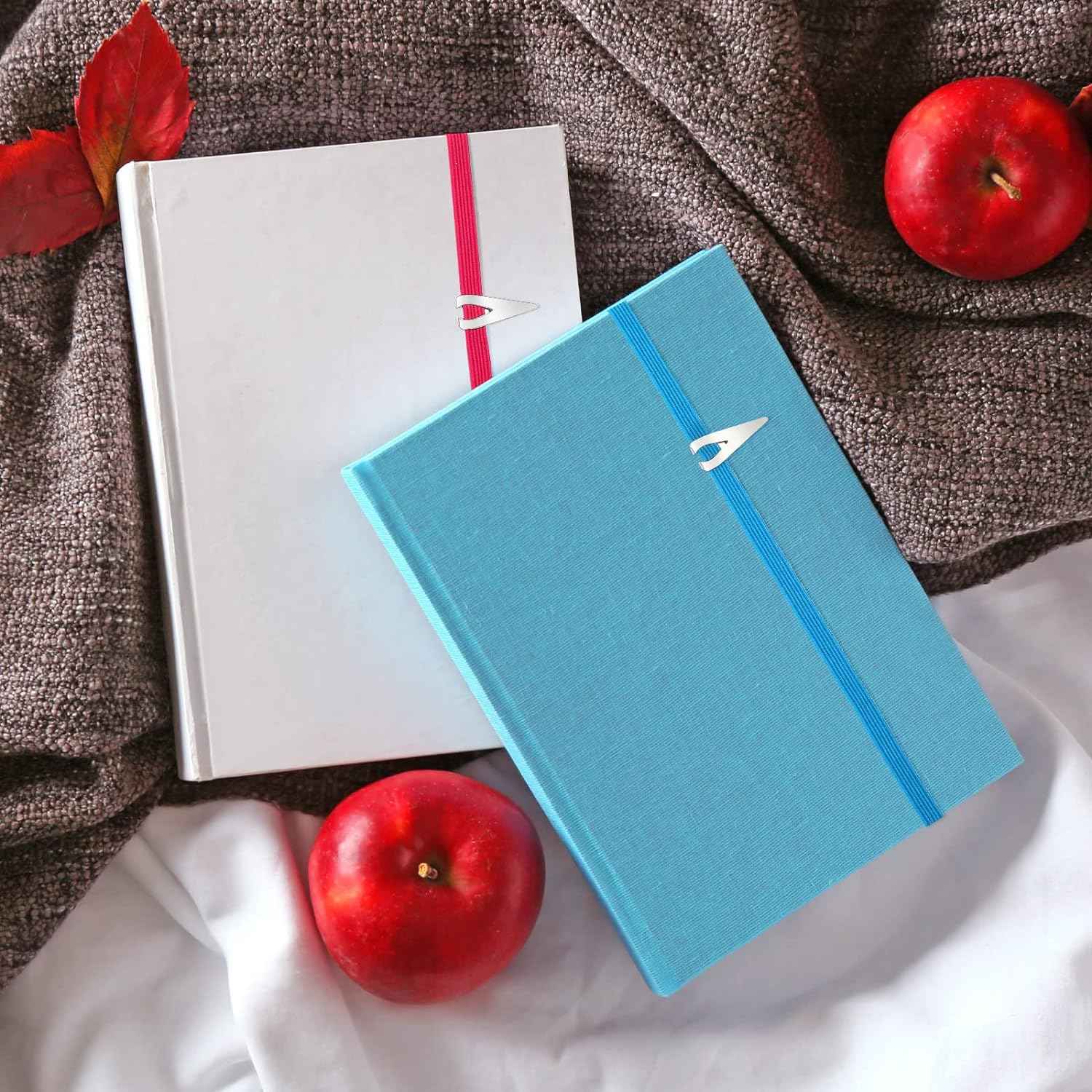 20Pcs Elastic Bookmarks Stainless Steel Book Darts for Book Lovers